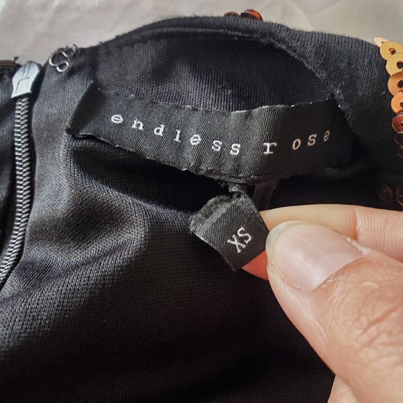 Revolve - Endeless Rose Sequin Embellished Bodycon Long Sleeve Mini Dress - Picture 13 of 14